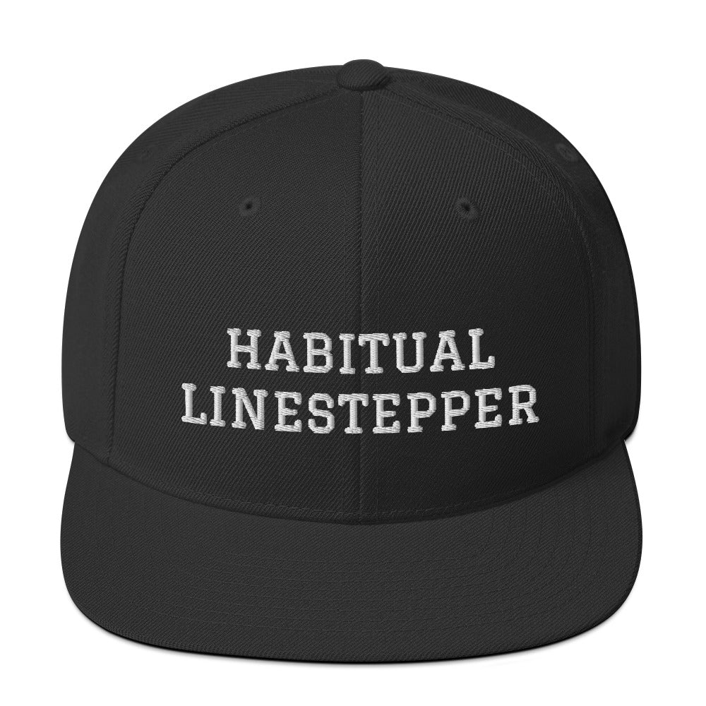 Habitual Linestepper Snapback Hat (White Stitching)