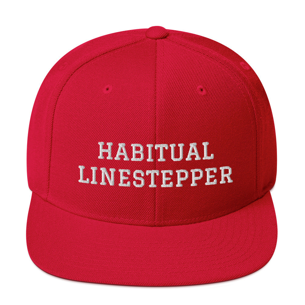 Habitual Linestepper Snapback Hat (White Stitching)