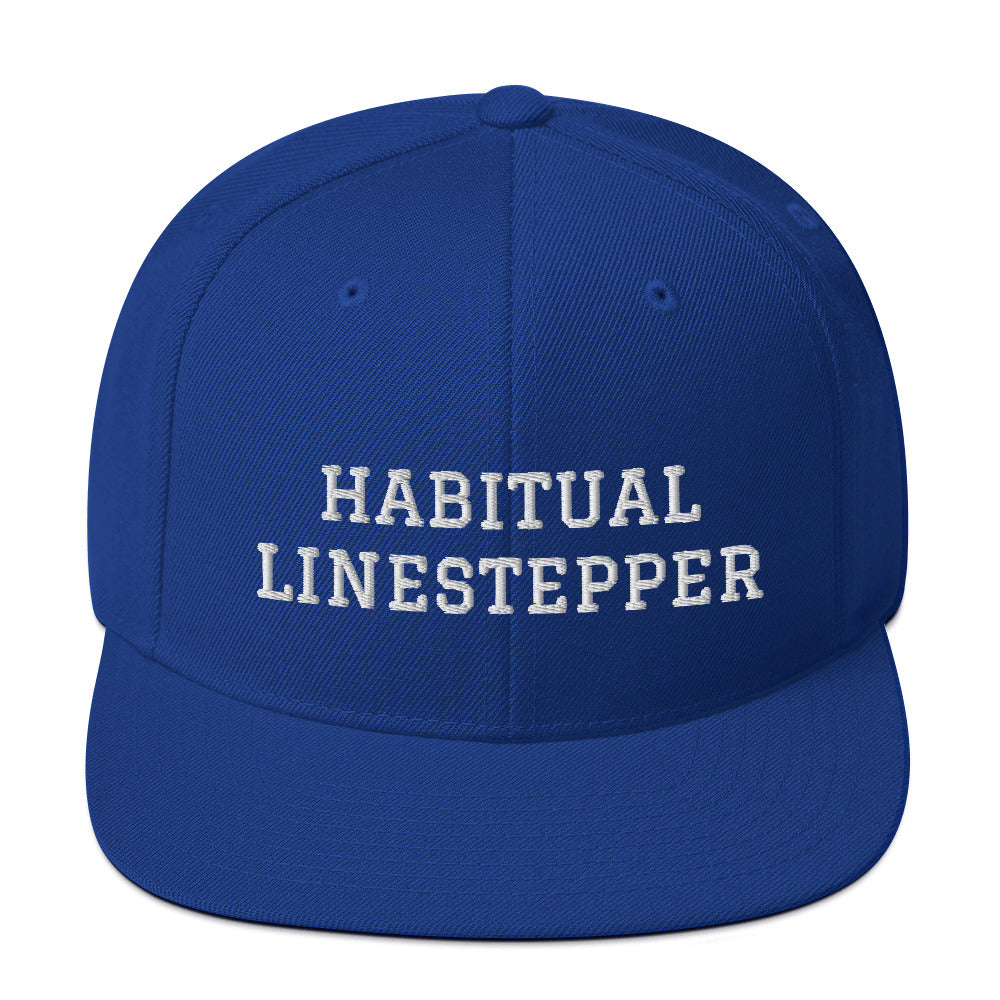 Habitual Linestepper Snapback Hat (White Stitching)