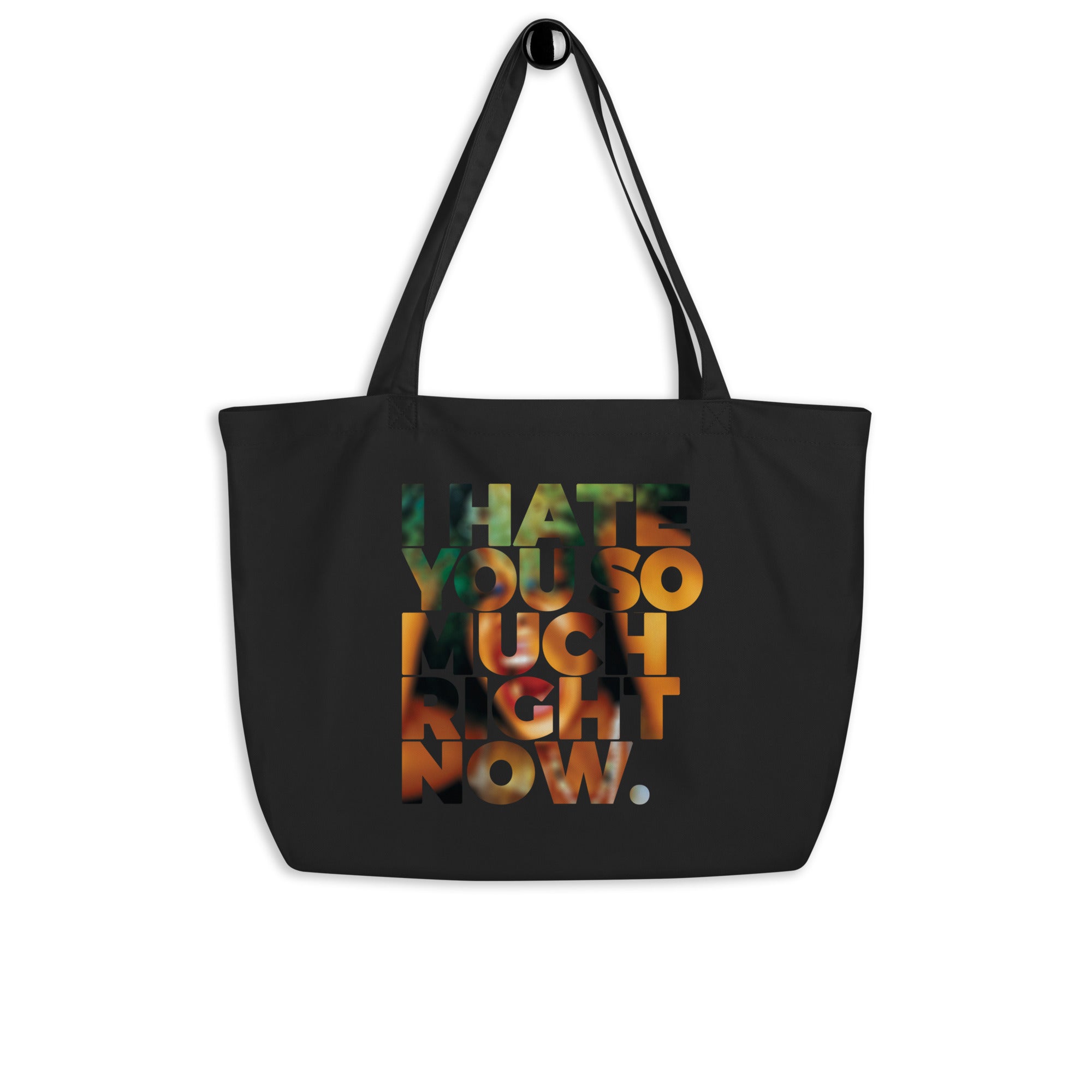 Caught Out There Large Organic Tote Bag