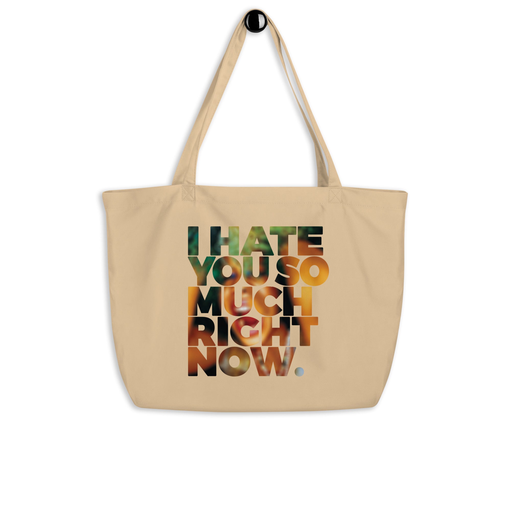 Caught Out There Large Organic Tote Bag