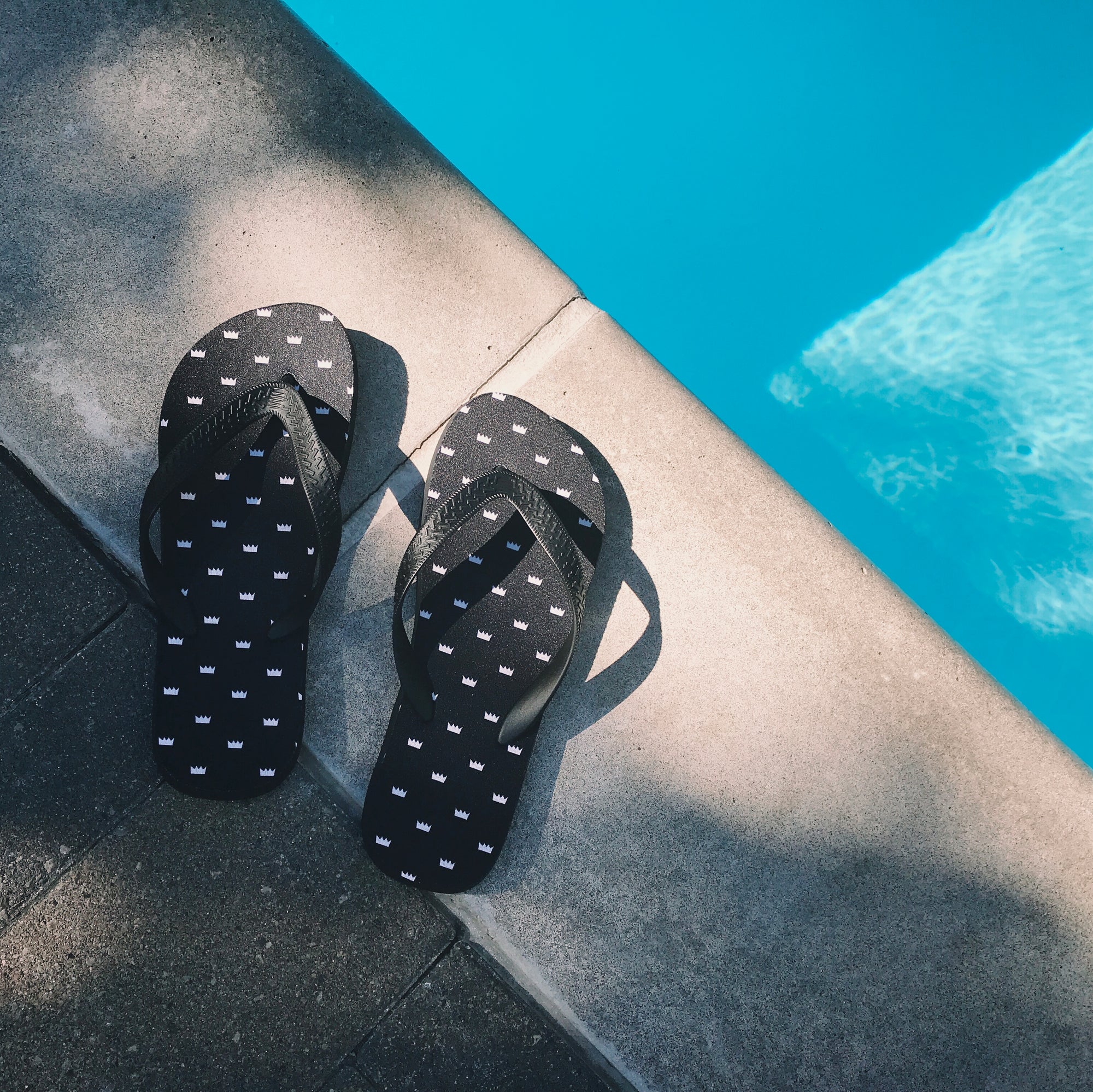 Crown Logo Unisex Flip-Flops