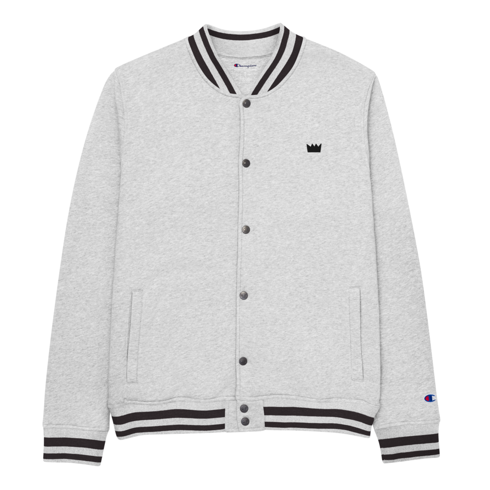 Crown Logo Embroidered Champion Bomber Jacket