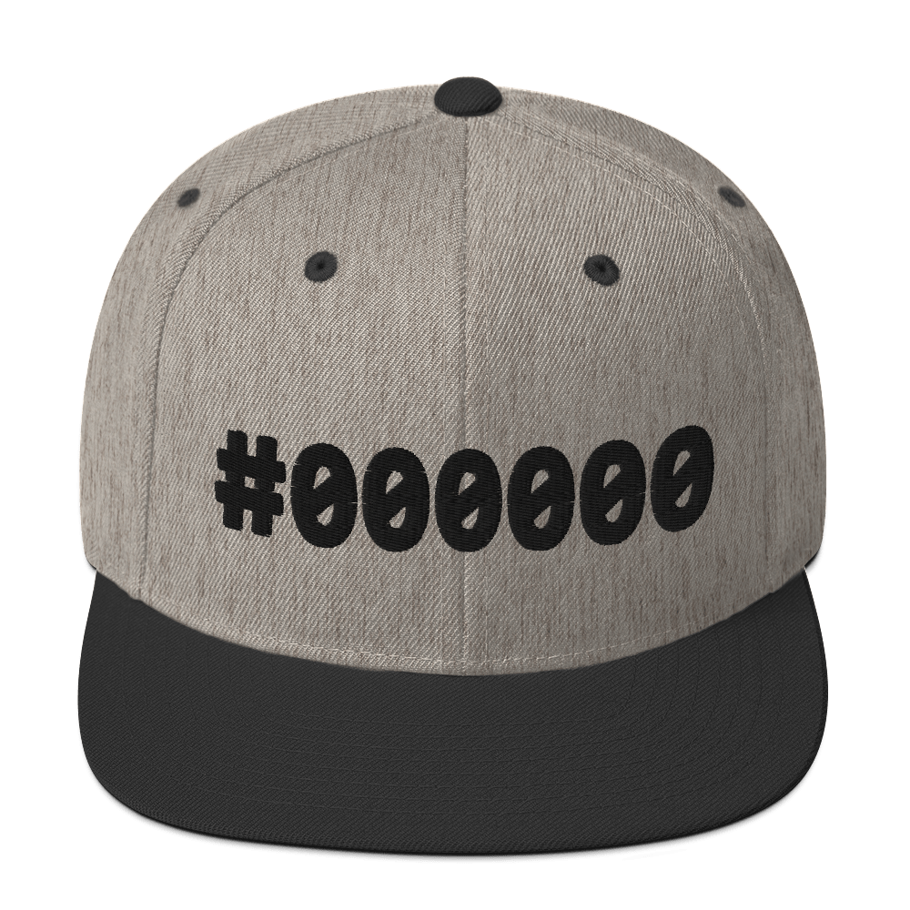 I'm #000000 Y'all! Snapback Hat