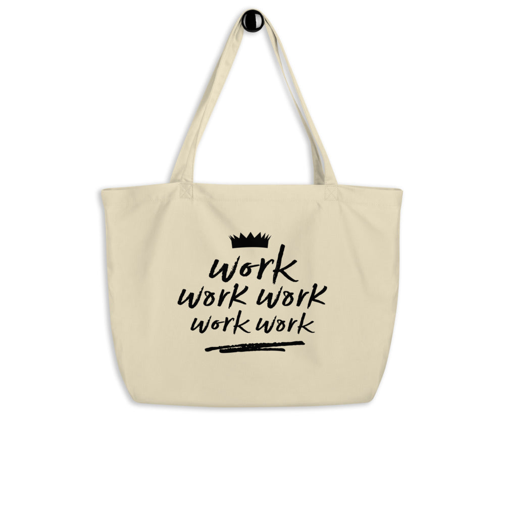 Work Large Organic Tote Bag