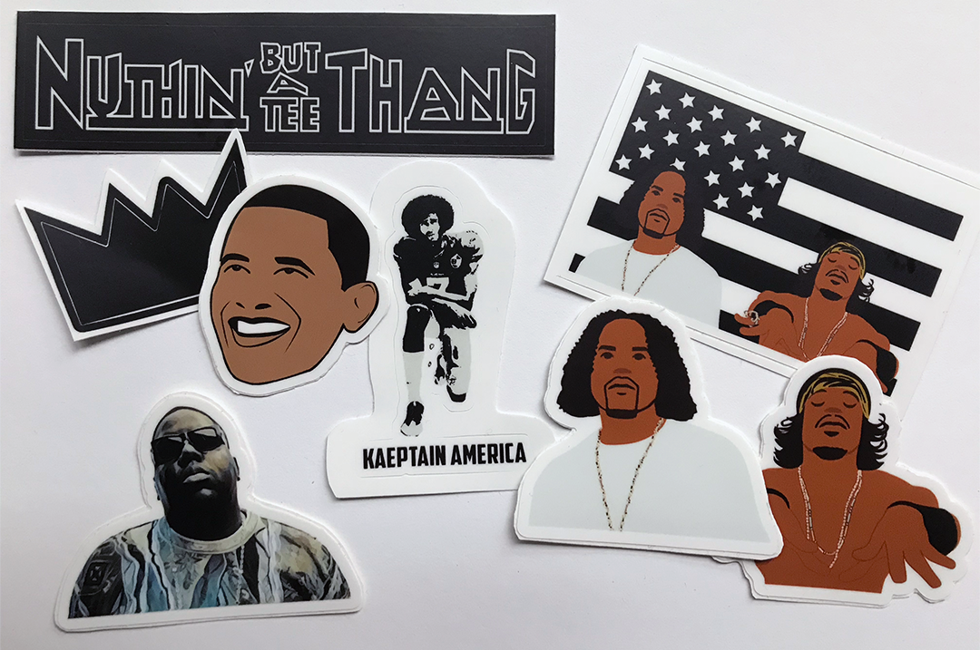 Vinyl Sticker Pack - Stankonia, Kaeptain America, B.I.G., Barry O.