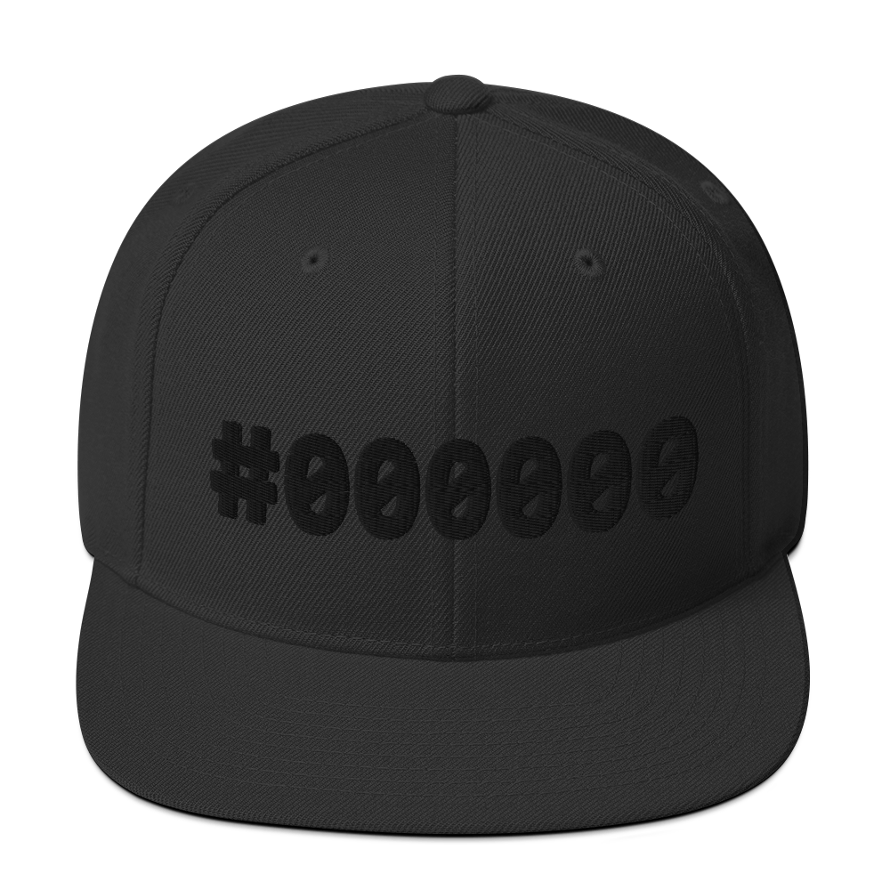 I'm #000000 Y'all! Snapback Hat