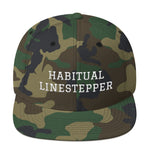 Load image into Gallery viewer, Habitual Linestepper Snapback Hat White Stitching
