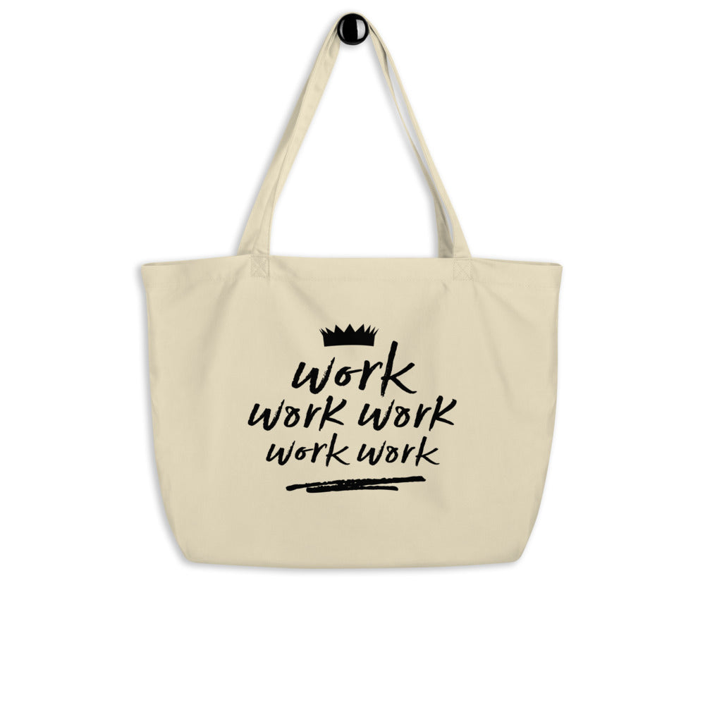 Work - Large organic tote bag