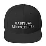 Load image into Gallery viewer, Habitual Linestepper Snapback Hat White Stitching
