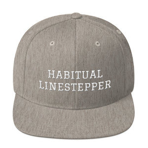 Habitual Linestepper Snapback Hat White Stitching