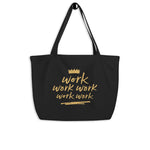 Load image into Gallery viewer, Work - Large organic tote bag
