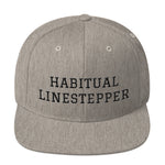 Load image into Gallery viewer, Habitual Linestepper Snapback Hat Black Stitching
